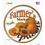 Farmers Market Apricots Novelty Circle Sticker Decal