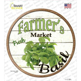 Farmers Market Basil Novelty Circle Sticker Decal