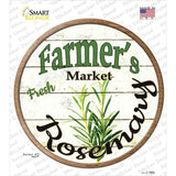 Farmers Market Rosemary Novelty Circle Sticker Decal