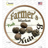 Farmers Market Nutmeg Novelty Circle Sticker Decal