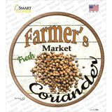 Farmers Market Coriander Novelty Circle Sticker Decal