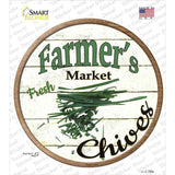 Farmers Market Chives Novelty Circle Sticker Decal