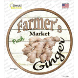 Farmers Market Ginger Novelty Circle Sticker Decal