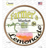 Farmers Market Lemonade Novelty Circle Sticker Decal
