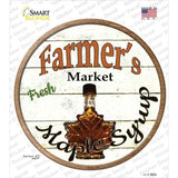 Farmers Market Maple Syrup Novelty Circle Sticker Decal
