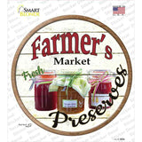Farmers Market Preserves Novelty Circle Sticker Decal
