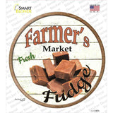 Farmers Market Fudge Novelty Circle Sticker Decal