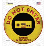 Do Not Enter NES Novelty Circle Sticker Decal