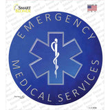 Emergency Medical Services Novelty Circle Sticker Decal