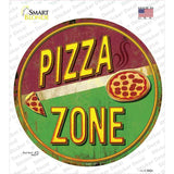 Pizza Zone Novelty Circle Sticker Decal