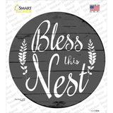 Bless the Nest Novelty Circle Sticker Decal