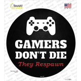 PlayStation Gamers Dont Die Novelty Circle Sticker Decal