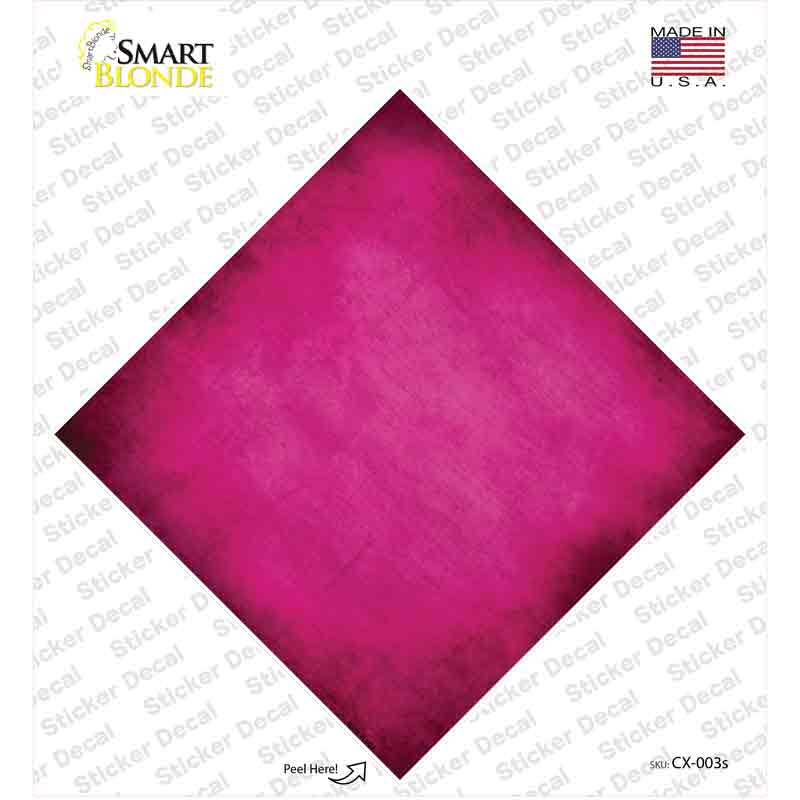 Pink Oil Rubbed Novelty Diamond Sticker Decal
