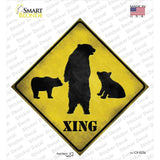 Bears Xing Novelty Diamond Sticker Decal