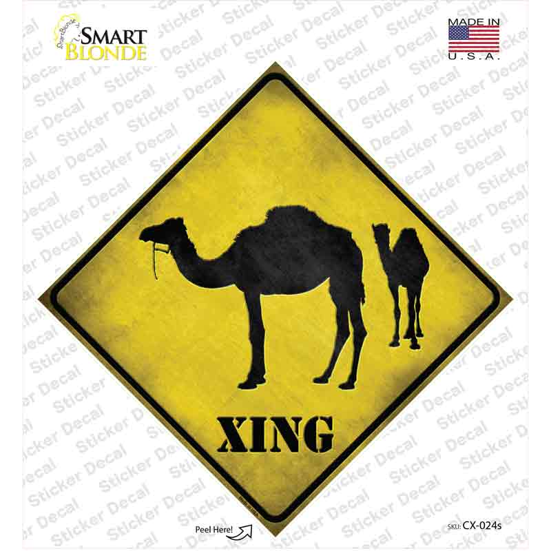 Camel Xing Novelty Diamond Sticker Decal
