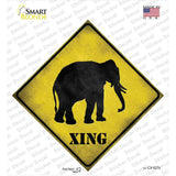 Elephant Xing Novelty Diamond Sticker Decal