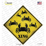 Crab Xing Novelty Diamond Sticker Decal