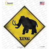 Mammoth Xing Novelty Diamond Sticker Decal