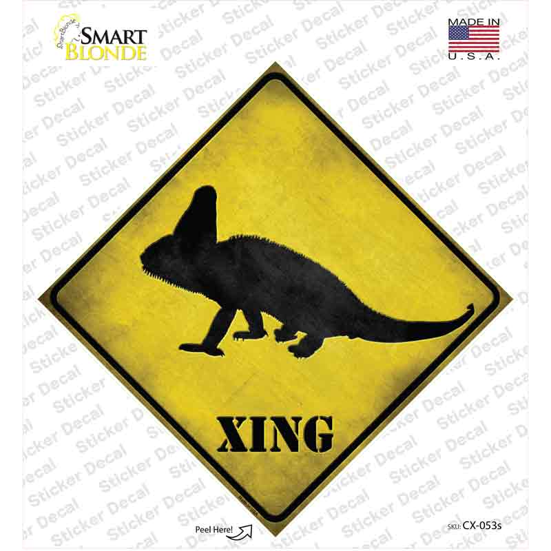 Chameleon Xing Novelty Diamond Sticker Decal