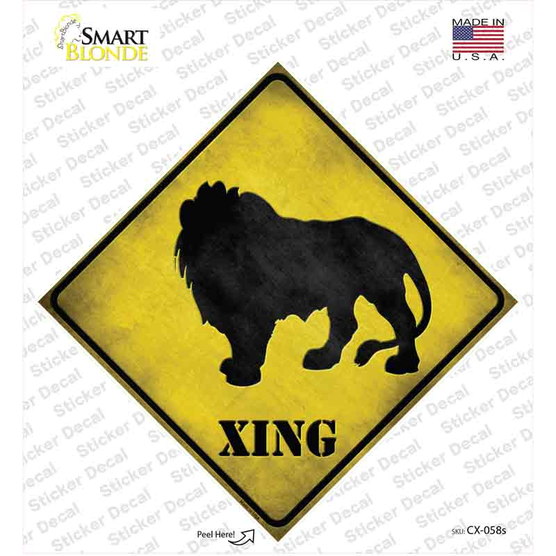 Lion Xing Novelty Diamond Sticker Decal
