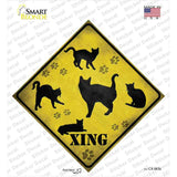 Cats Xing Novelty Diamond Sticker Decal