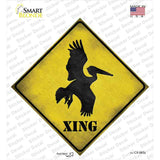 Pelican Xing Novelty Diamond Sticker Decal
