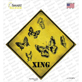 Butterflies Xing Novelty Diamond Sticker Decal