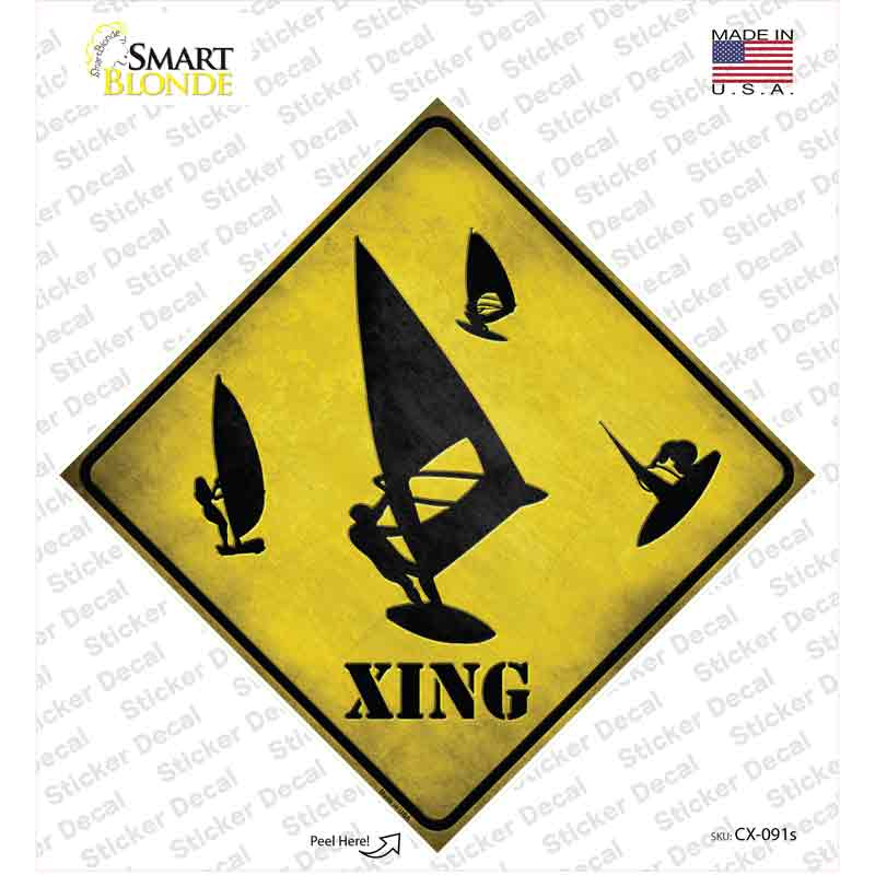 Board Sailor Xing Novelty Diamond Sticker Decal