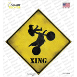 Motocross Xing Novelty Diamond Sticker Decal