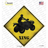 4 Wheeler Xing Novelty Diamond Sticker Decal