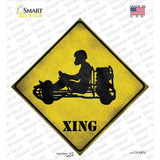 Go Karts Xing Novelty Diamond Sticker Decal