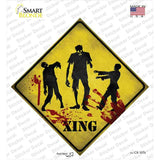 Zombies Xing Novelty Diamond Sticker Decal