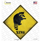 Raccoon Xing Novelty Diamond Sticker Decal