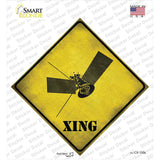 Satellite Xing Novelty Diamond Sticker Decal