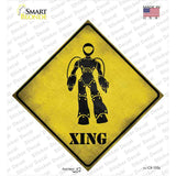 Female Robot Xing Novelty Diamond Sticker Decal
