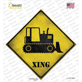 Crawler Tractor Xing Novelty Diamond Sticker Decal