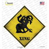 Multi-Headed Dragon Xing Novelty Diamond Sticker Decal