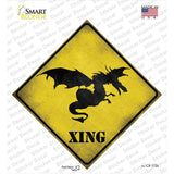 Dragon In Flight Xing Novelty Diamond Sticker Decal