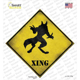 Werewolf Xing Novelty Diamond Sticker Decal