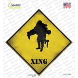 Soldier Carrying Wounded Xing Novelty Diamond Sticker Decal
