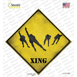 Speed Skating Group Xing Novelty Diamond Sticker Decal