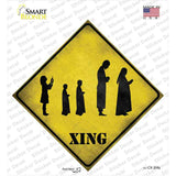 Group Praying Xing Novelty Diamond Sticker Decal