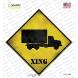Supply Truck Xing Novelty Diamond Sticker Decal