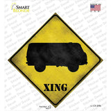 Bus Xing Novelty Diamond Sticker Decal