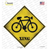 Bicycle Xing Novelty Diamond Sticker Decal