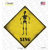 Skeleton Xing Novelty Diamond Sticker Decal