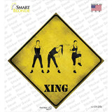 Women Working Out Xing Novelty Diamond Sticker Decal