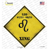 Leo Zodiac Symbol Xing Novelty Diamond Sticker Decal