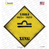 Libra Zodiac Symbol Xing Novelty Diamond Sticker Decal