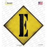 Letter E Xing Novelty Diamond Sticker Decal